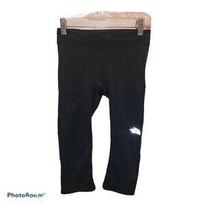 𝅺THE North Face Flashdry Womens Cropped Leggings XS Rear Pocket Tie Waist 1C